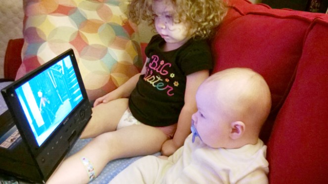 Kids watching Coraline