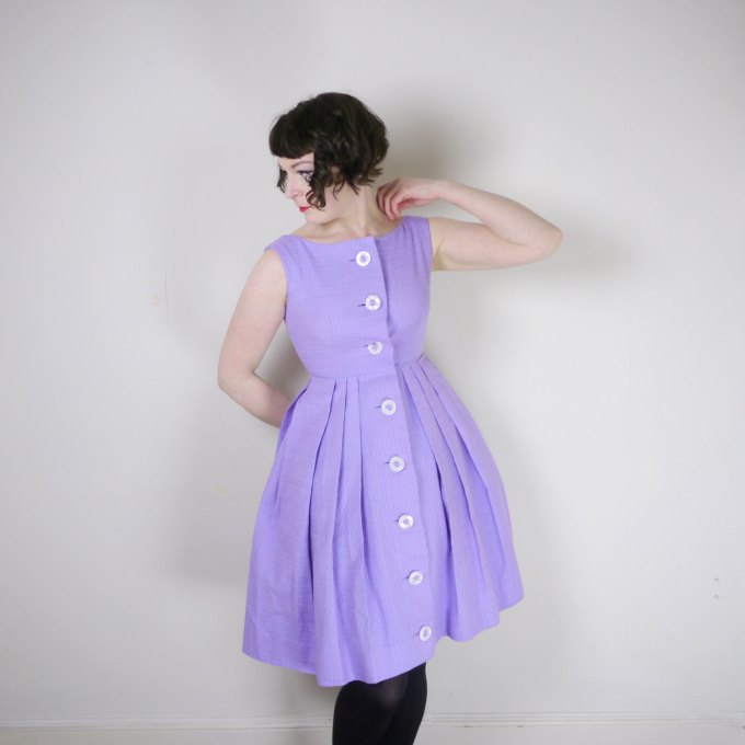 Pastel Carousel - purple vintage dress