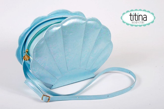 Pastel Carousel - Shop Small - Handmade Mermaid Shell Purse