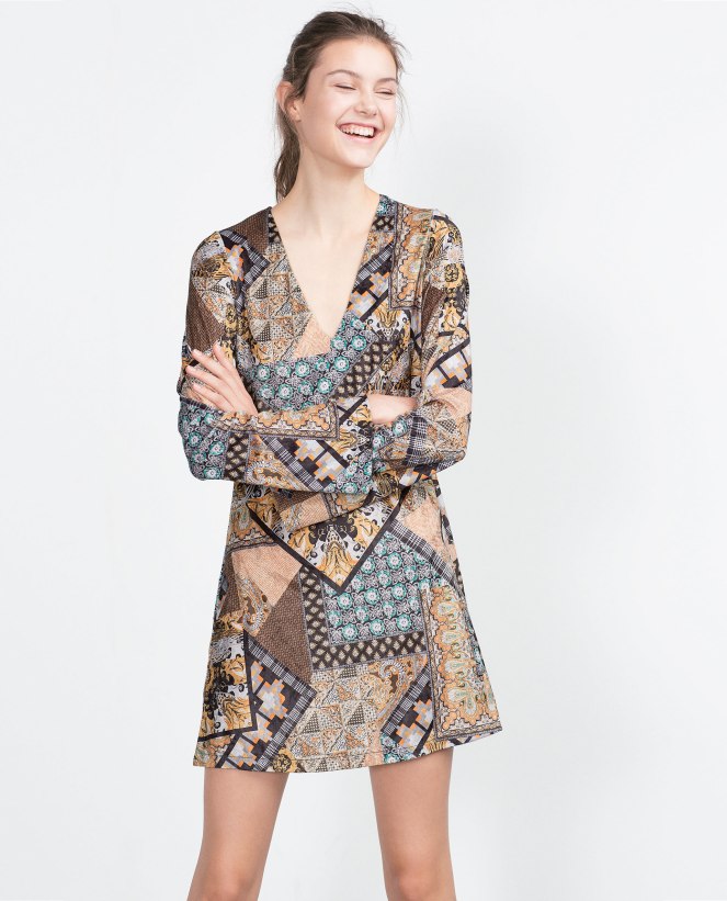 Pastel Carousel - Dresses for Fall - Zara Patchwork Dress