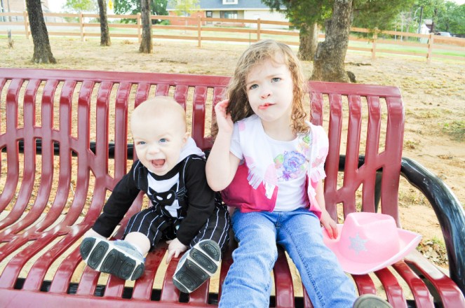 Pastel Carousel - Halloween - Toddler Jack Skellington Costume and Sheriff Callie Costume