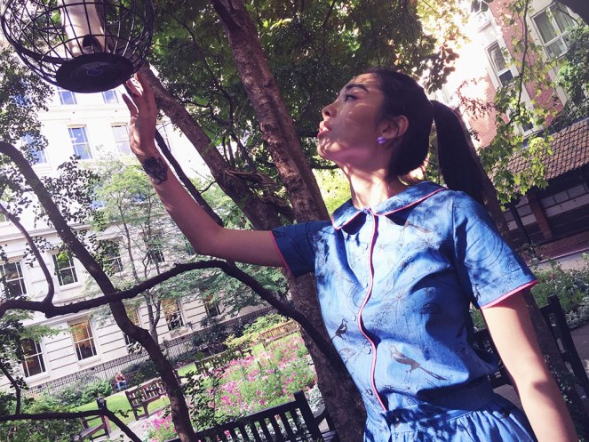 Pastel Carousel | Fashion | Book of Deer | SS16 Lookbook | Blue Skirt and Top