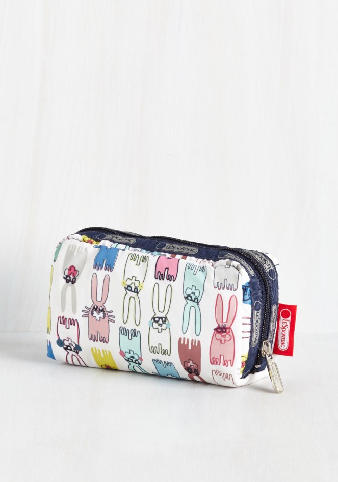 Pastel Carousel | Monday Must Haves | Easter Bunny | ModCloth Makeup Case