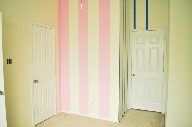 Pastel Carousel | Family | Home Renovation | DIY Pink Stripes