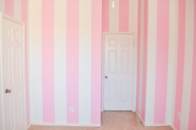 Pastel Carousel | Family | Home Renovation | DIY Pink Stripes