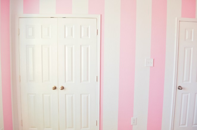 Pastel Carousel | Family | Home Renovation | DIY Pink Stripes