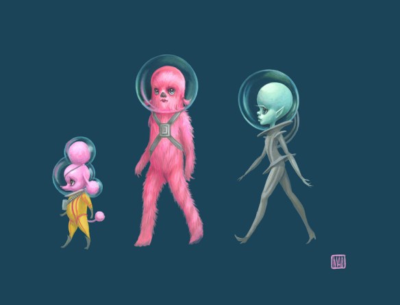 Pastel Carousel | Solo Art Show 2016 | Mab Graves | Arch Enemy Arts | Atomic Candy Cosmonauts