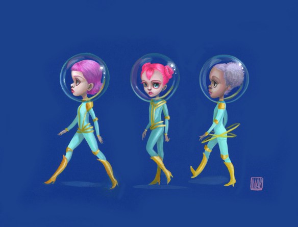 Pastel Carousel | Solo Art Show 2016 | Mab Graves | Arch Enemy Arts | Atomic Candy Cosmonauts