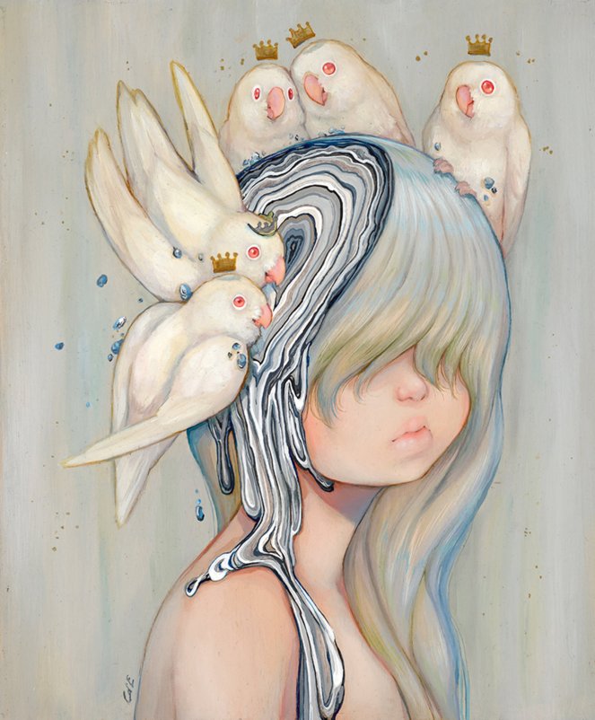 Pastel Carousel | Camilla D'Errico Art Exhibition 2016 | Corey Helford Gallery | Dances With Dreams